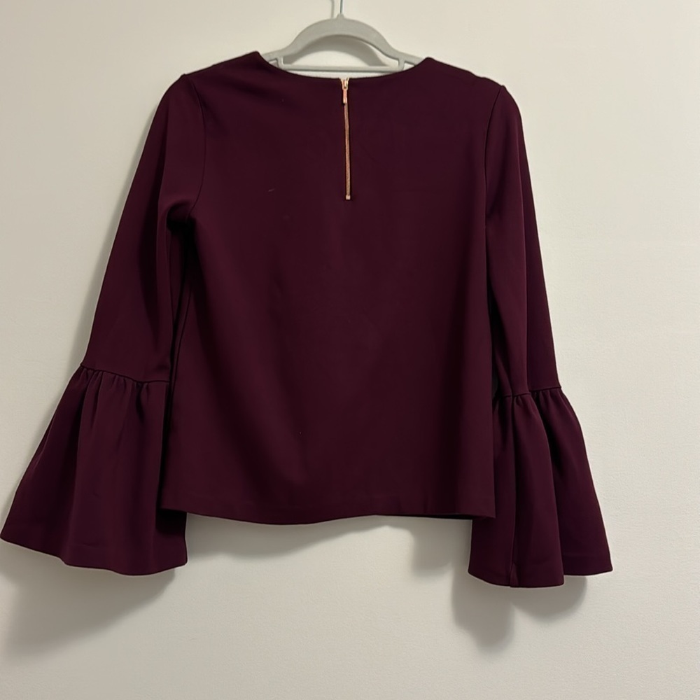Ted Baker Bell Sleeve Blouse Size 1 - Picture 3 of 5